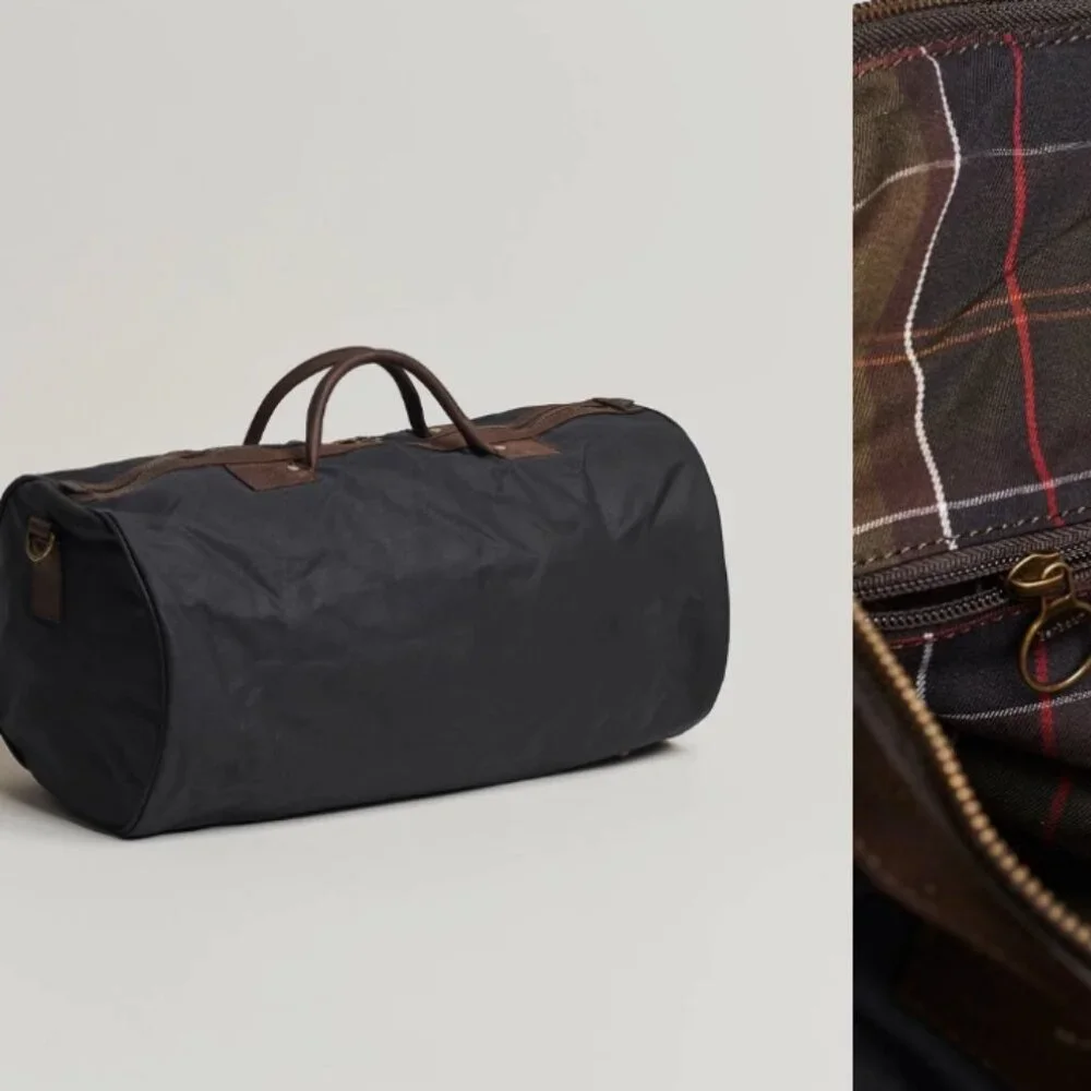 Barbour Classic Wax Holdall in Navy Great Gift ! MSRP$295